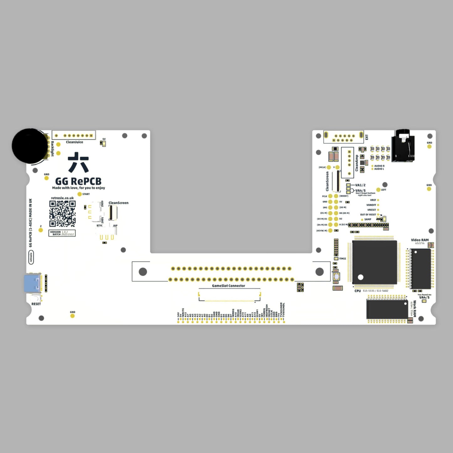 Game Gear RePCB New Motherboard (1-ASIC) Pre Order