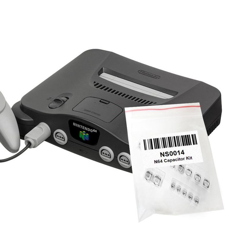 N64 Capacitor Kit (Electrolytic) Ships Mid-November