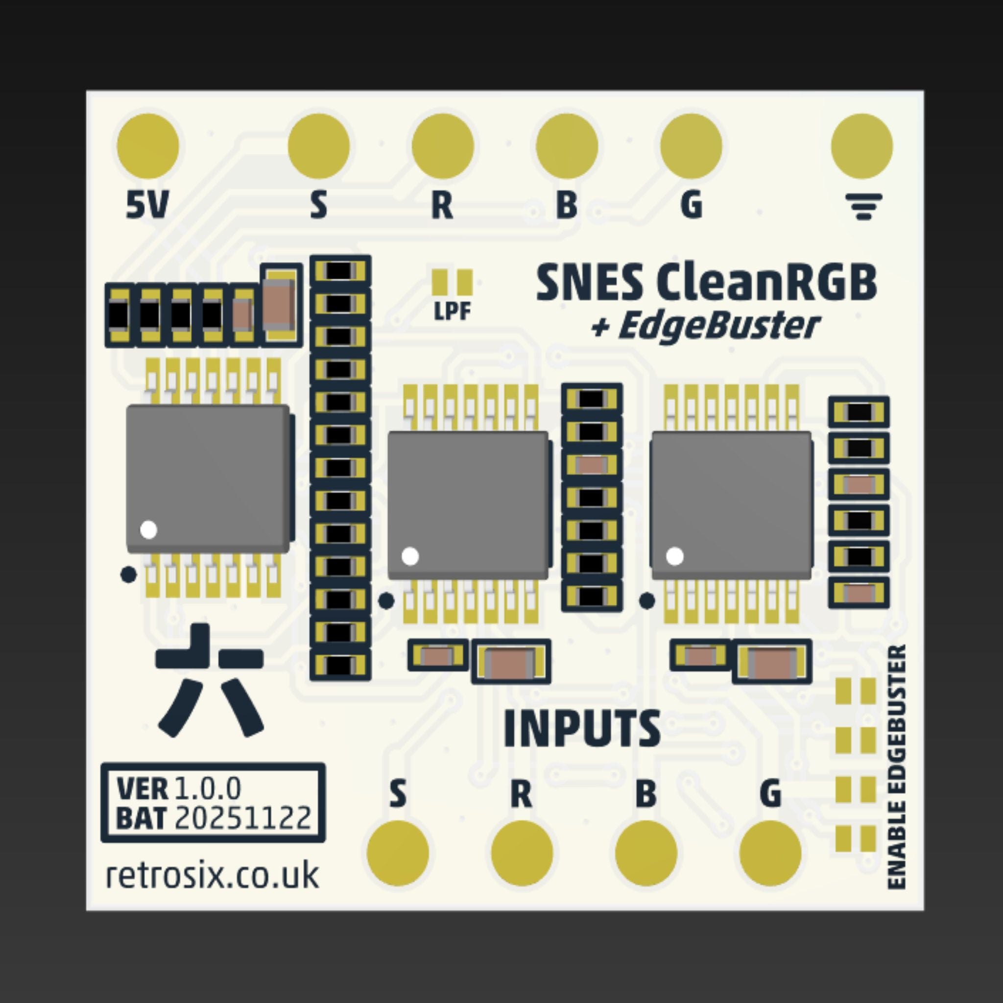 SNES SFC CleanRGB + EdgeBuster – RetroSix US