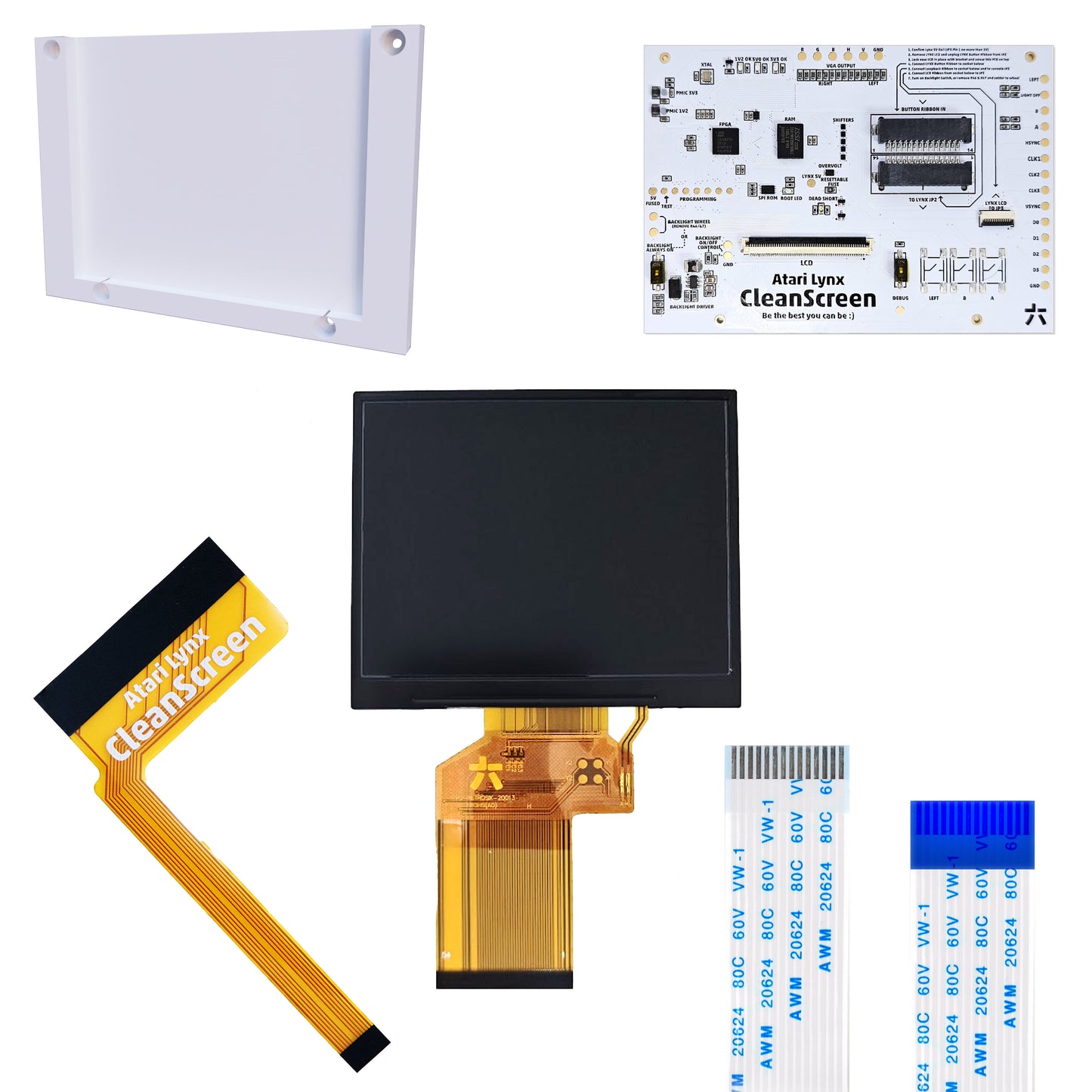 Atari Lynx II CleanScreen Kit (IPS)