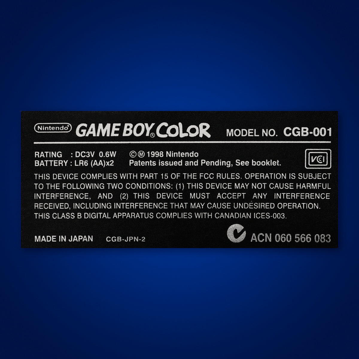 Game Boy Color Shell Sticker – RetroSix US