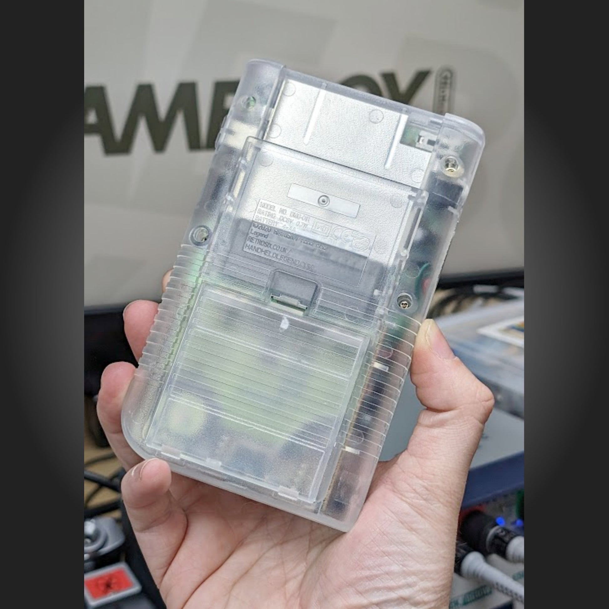 Game Boy Original Console: Origins Edition (Clear) – RetroSix US