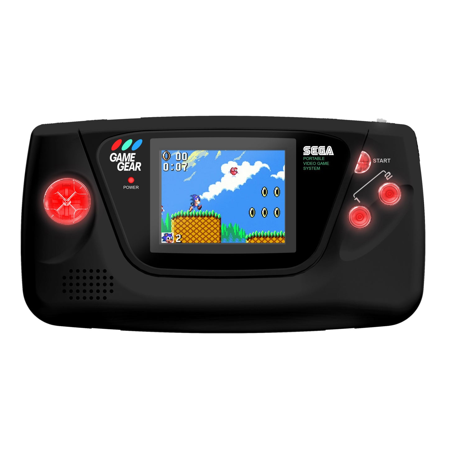 Sega Game Gear Console: Prestige LED Edition (Solid Black)