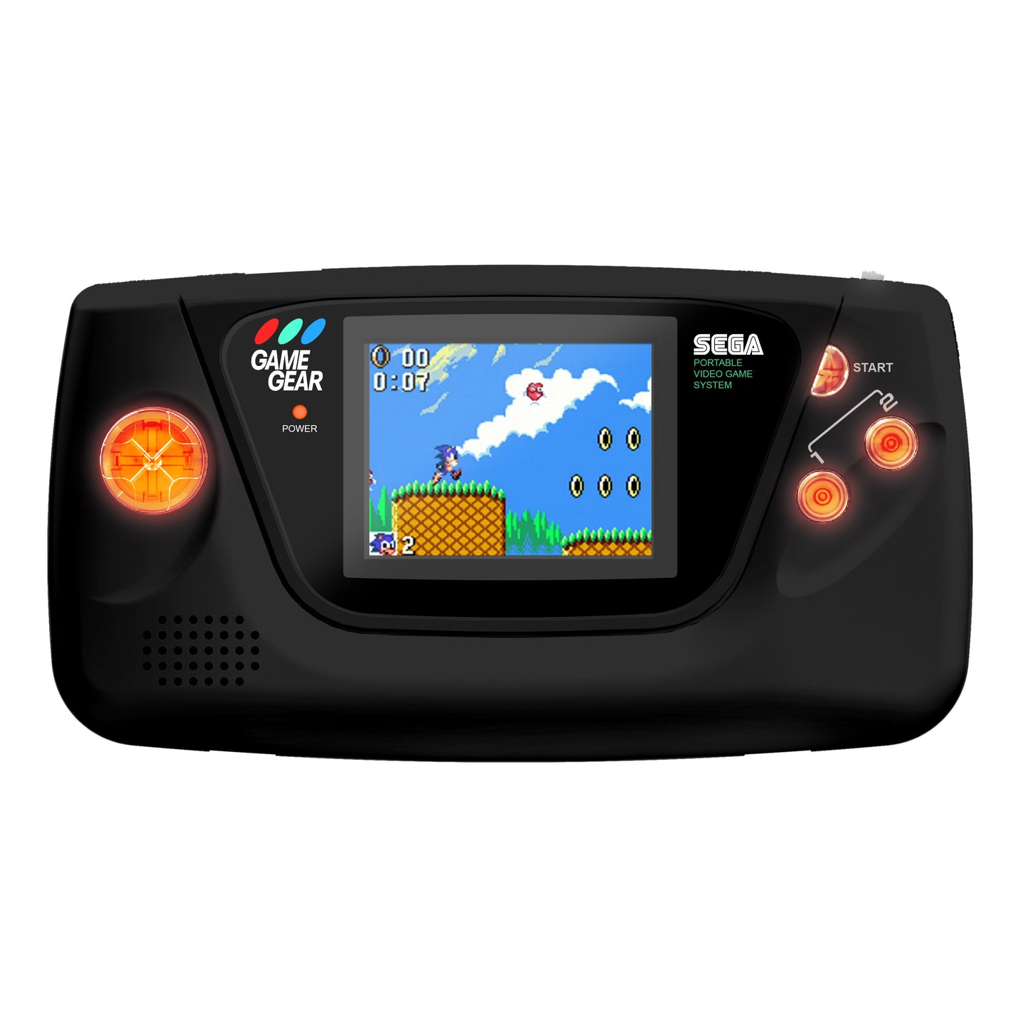 Sega Game Gear Console: Prestige LED Edition (Solid Black)