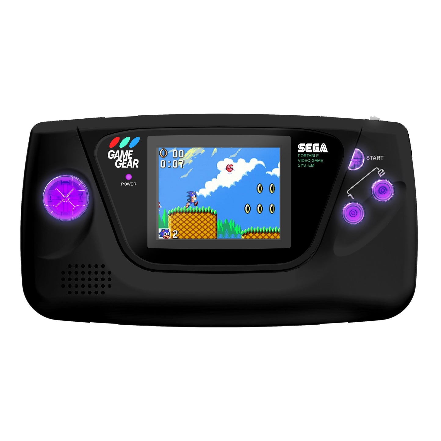 Sega Game Gear Console: Prestige LED Edition (Solid Black)