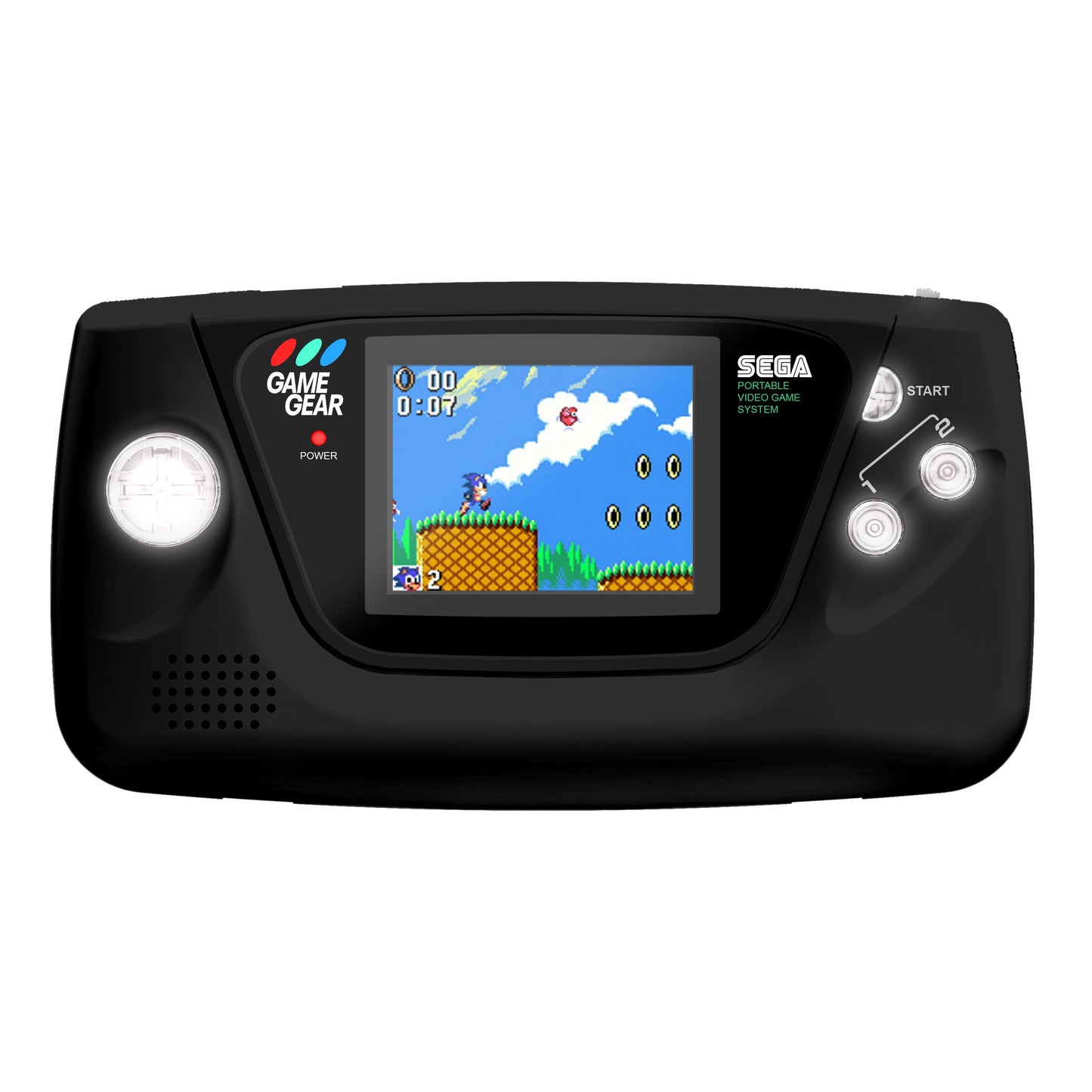 Sega Game Gear Console: Prestige LED Edition (Solid Black)