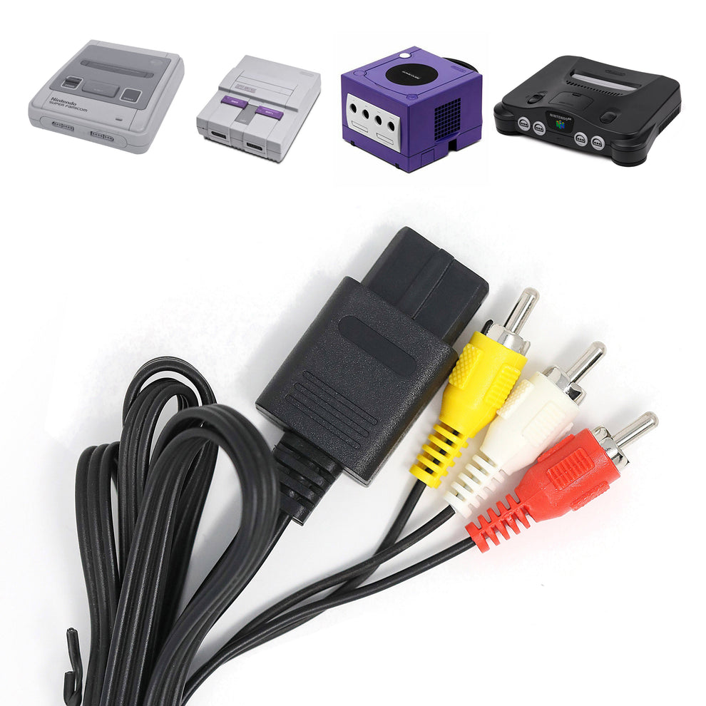 Multi AV Composite Cable (SNES GameCube N64) – RetroSix US