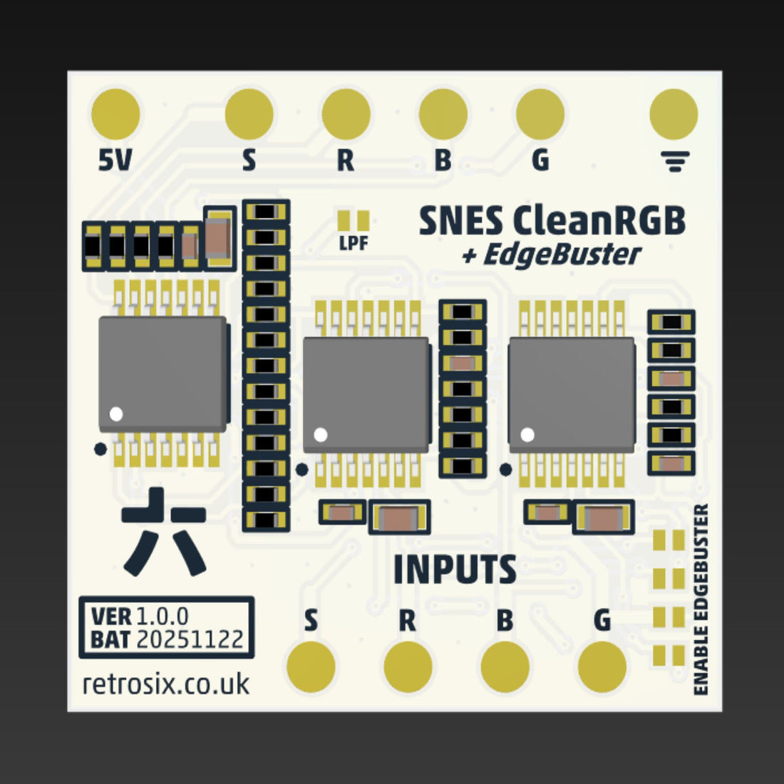 SNES SFC CleanRGB + EdgeBuster – RetroSix US