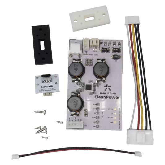 Sega Saturn CleanPower (USB-C Power Mod)